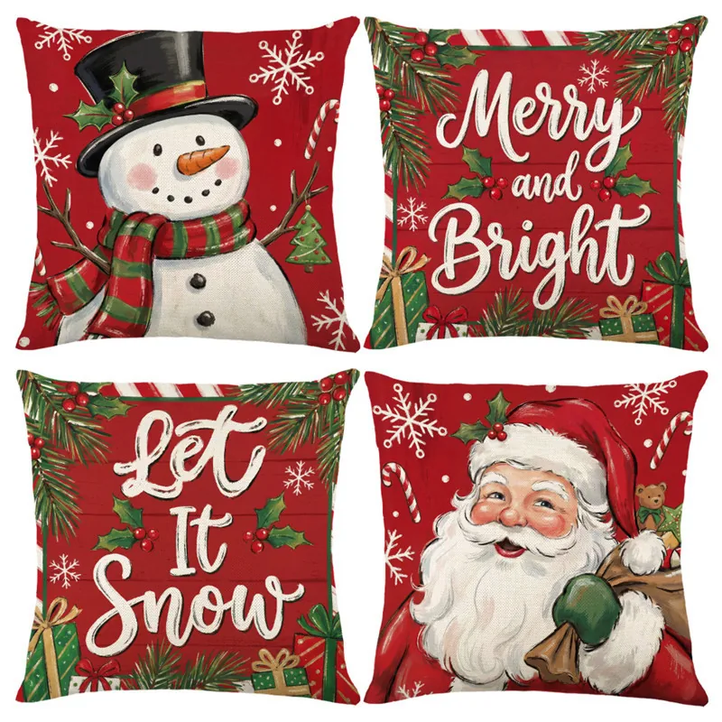 Christmas Cushion Cover Set wholesale OEM NH-C040 | Throw Pillows by Noryvia Home