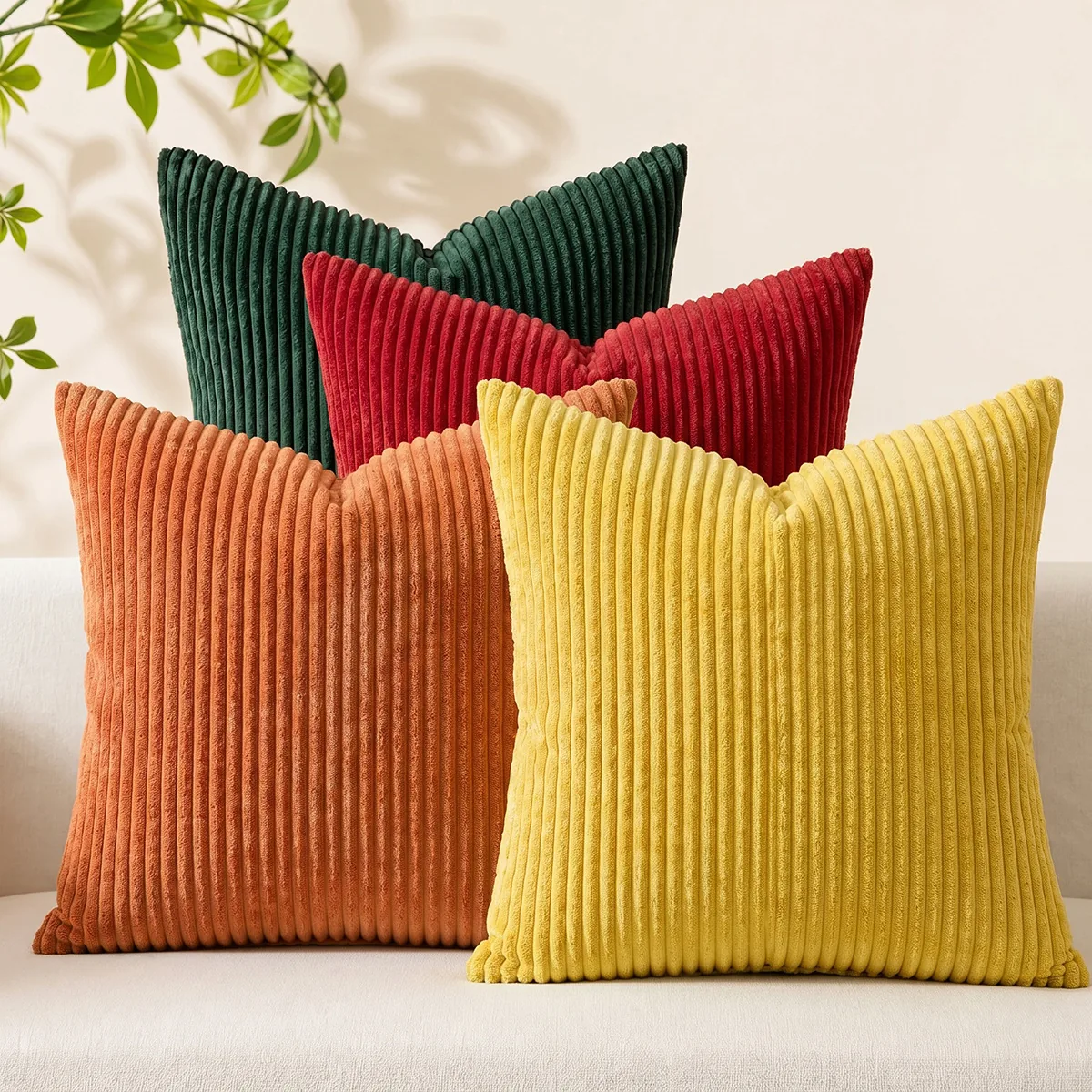 Ribbed Velvet Throw Pillow Set wholesale OEM NH-C071 | Throw Pillows by Noryvia Home