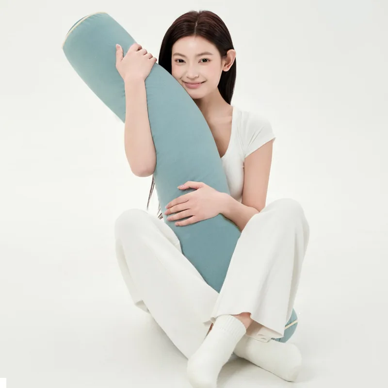 Teal Long Hug Pillow wholesale OEM NH-C035 | Sleep Body Pillows by Noryvia Home