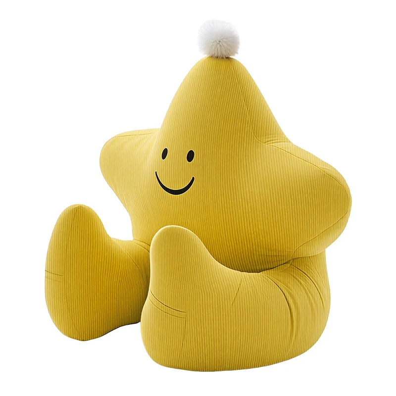 Yellow Star Character Pillow wholesale OEM NH-C050 | Throw Pillows by Noryvia Home